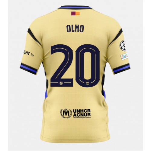 Barcelona Dani Olmo #20 Segunda Equipación 2025-26 Manga Corta